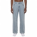 Denim straight leg jeans Studio Ruban — front view