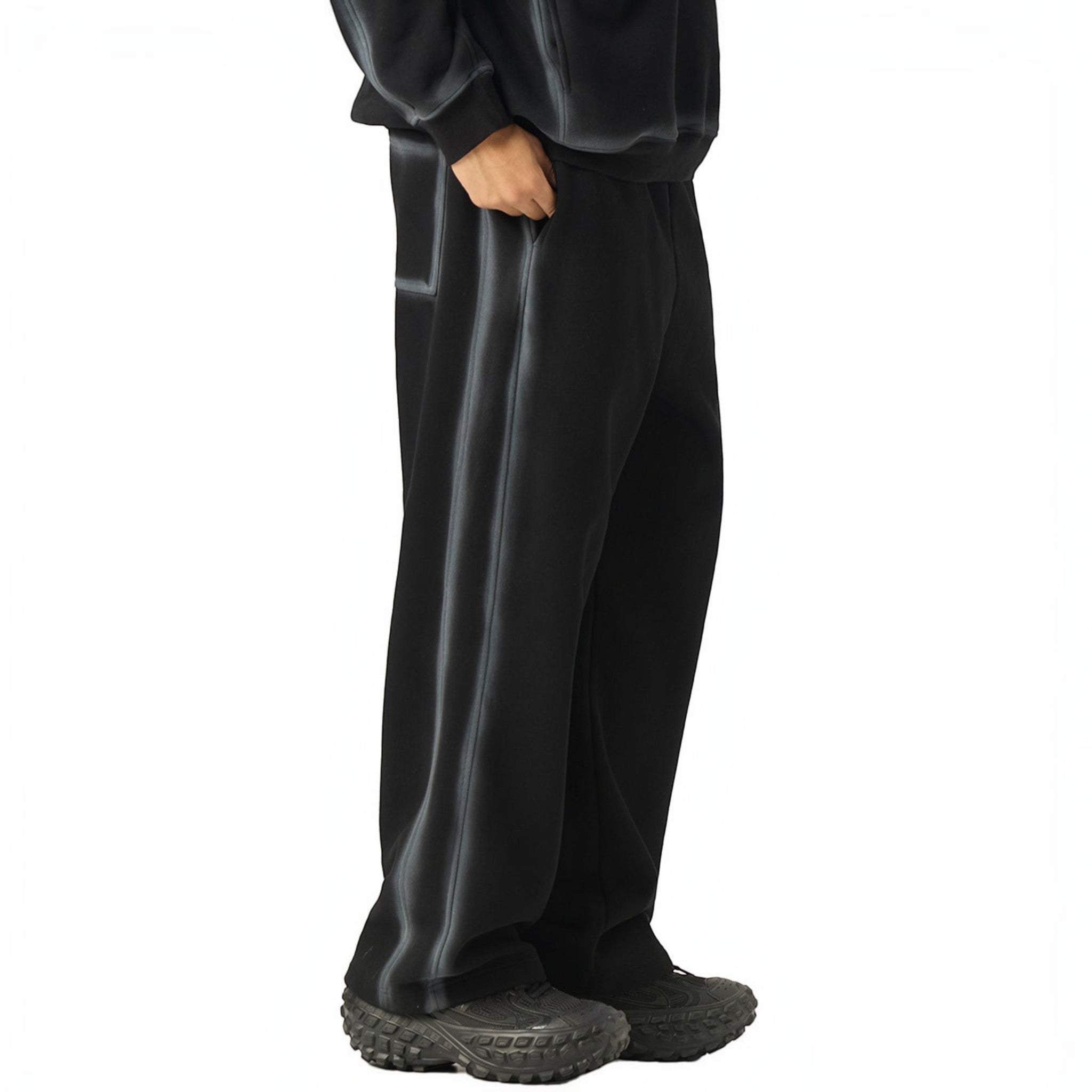 Finn sunfaded fleece sweatpants Studio Ruban — front view