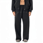 Stitch contrast-stitched fleece sweatpants Studio Ruban — front view