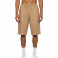 Coral | Drawstring Cargo Shorts