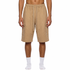 Coral | Drawstring Cargo Shorts