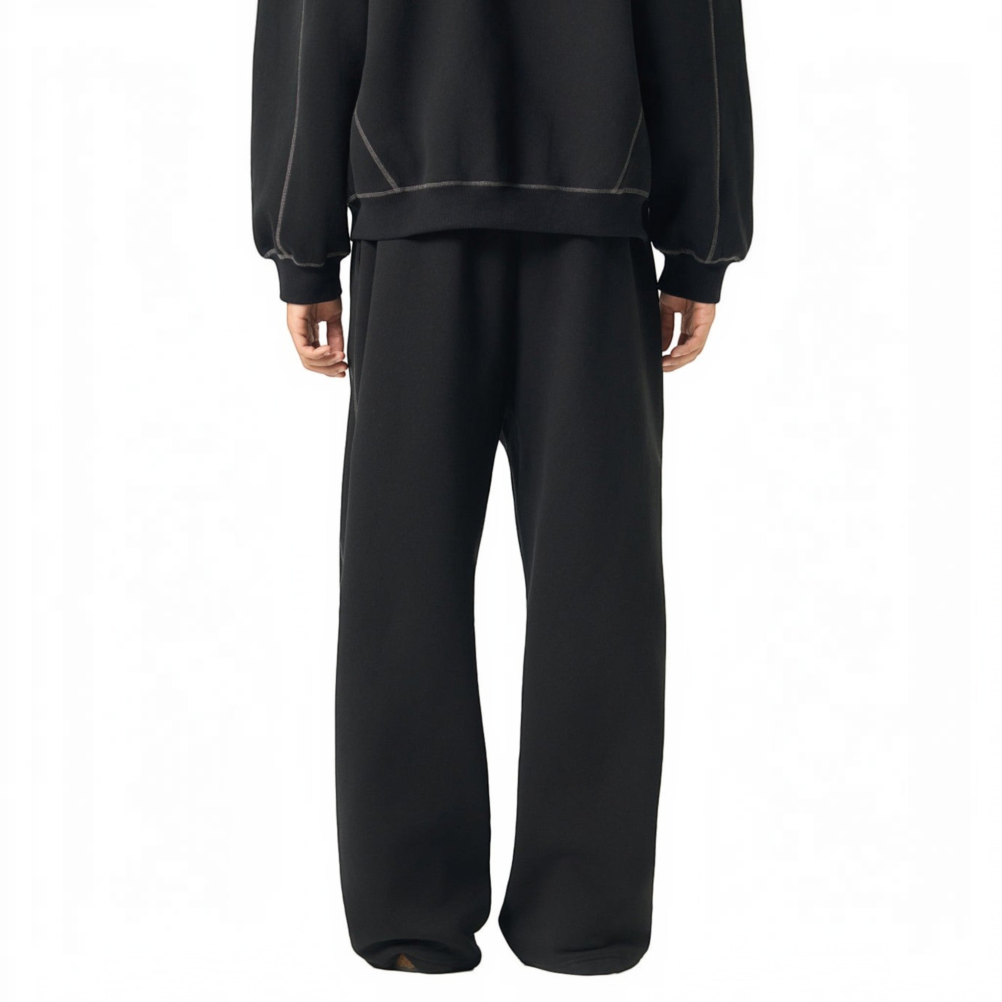 Stitch fleece sweatpants Studio Ruban — back view