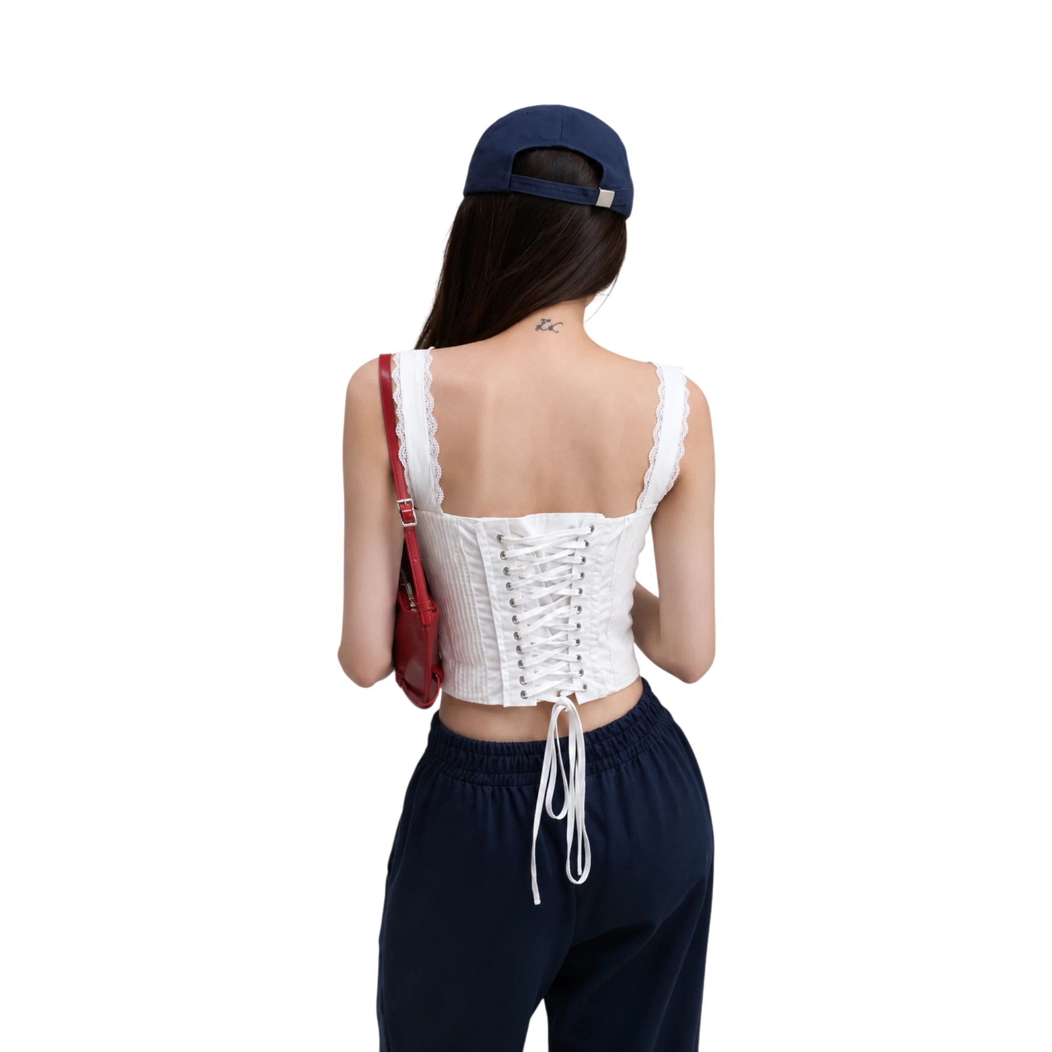 Rina corset top Studio Ruban — back view