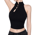 Tia halter sleeveless top Studio Ruban — front view