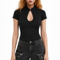 Mirella cheongsam collar crop top Studio Ruban — front view