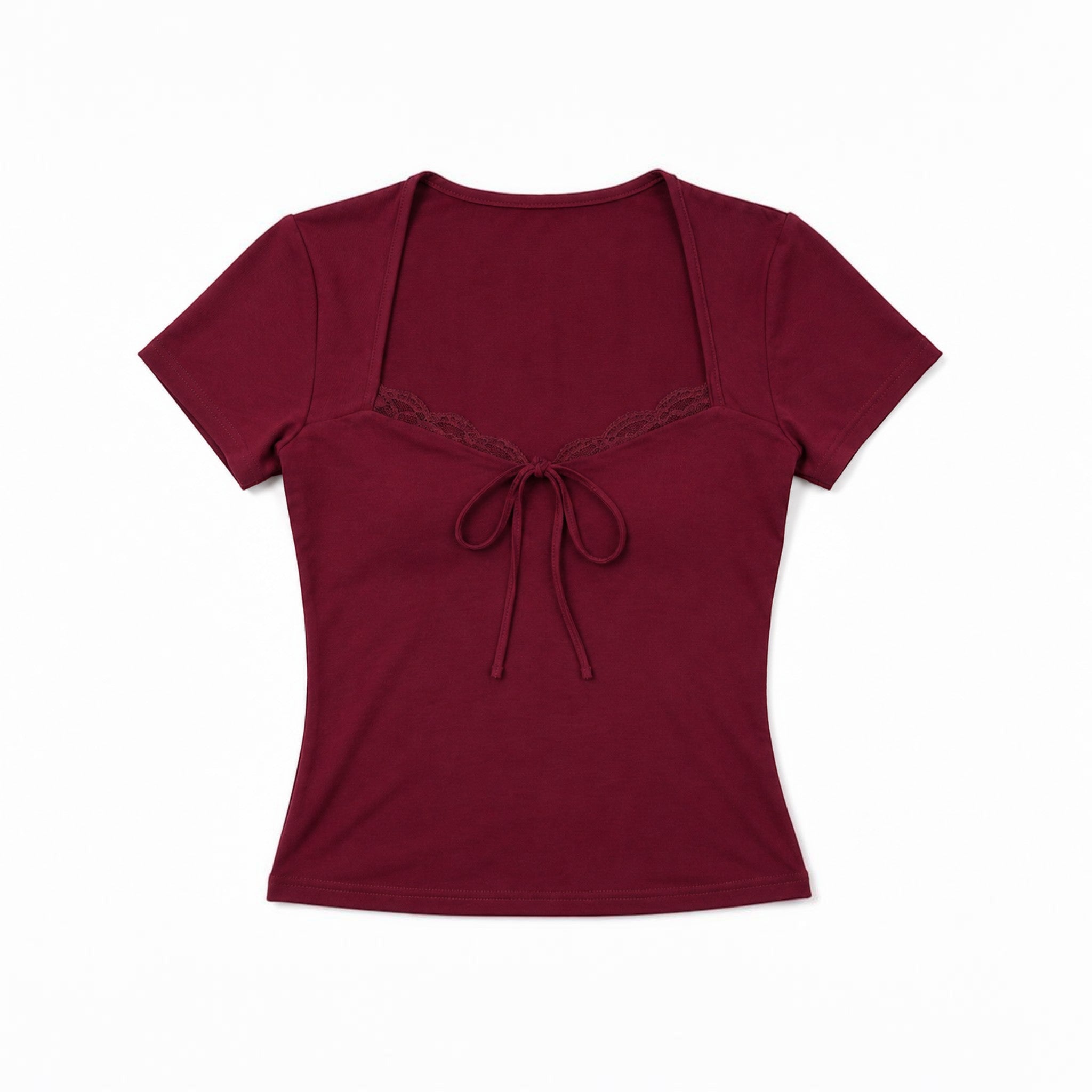 Sia lace crop top Studio Ruban — back view