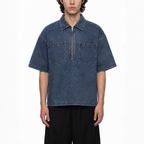 Quill | Quarter-Zip Denim Shirt