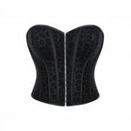 Liane leopard print corset Studio Ruban — back view