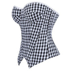Viana plaid corset Studio Ruban — full view