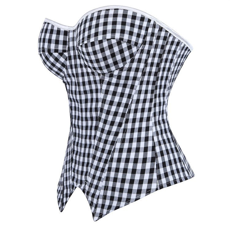 Viana plaid corset Studio Ruban — full view