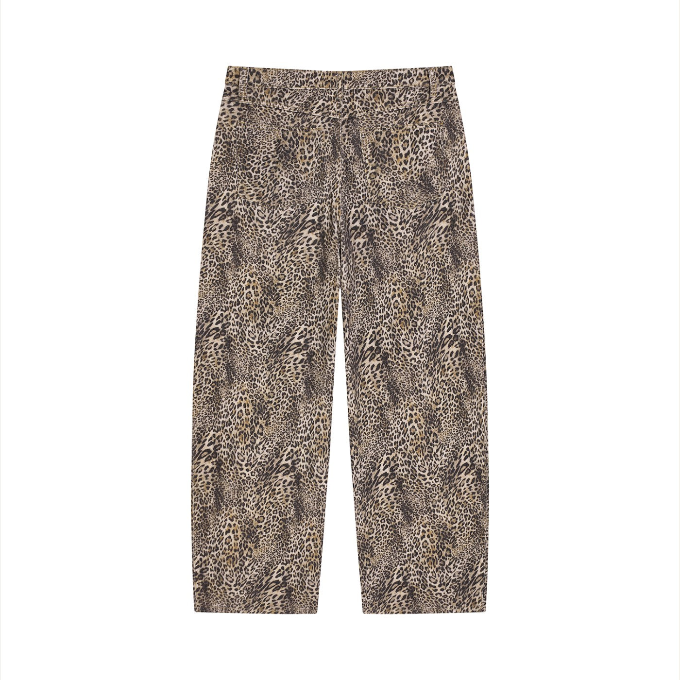 Jane Leopard Wide Leg Jeans Studio Ruban — model back