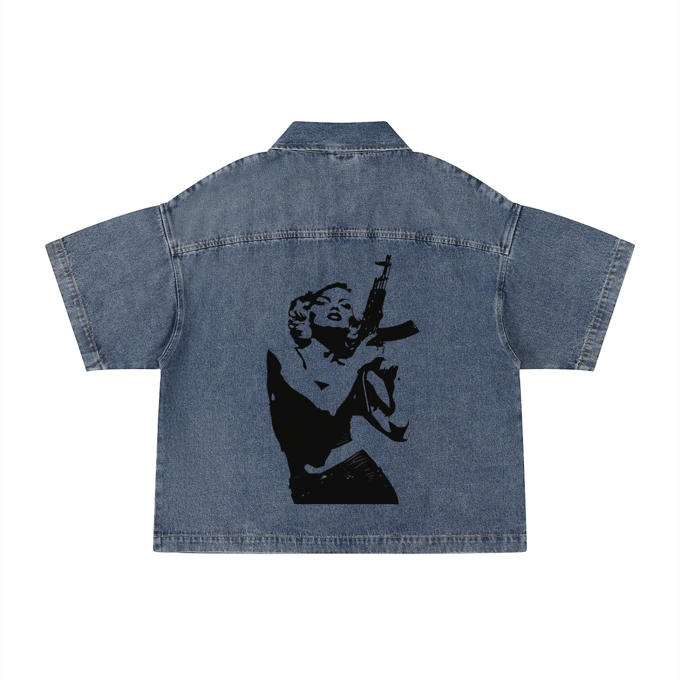 Quill denim shirt Studio Ruban — on model