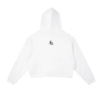Zara cropped hoodie Studio Ruban — detail shot