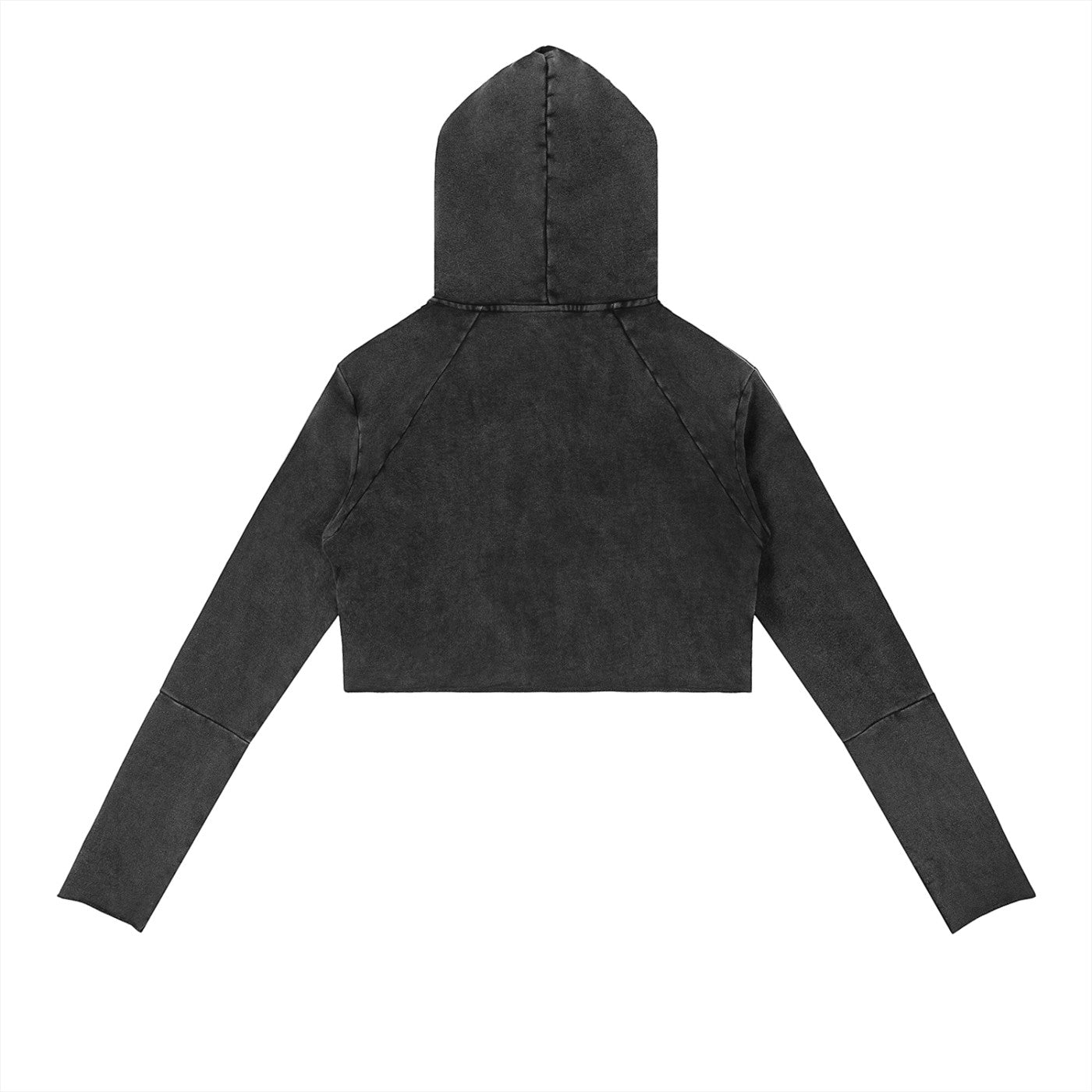 Remy vintage washed raw edge hoodie Studio Ruban — detail shot