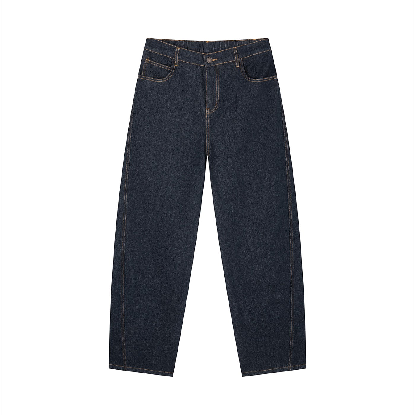 Knox Vintage Wash Barrel Leg Jeans Studio Ruban — model front