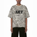 Jag Leopard Print Boxy T-Shirt Studio Ruban — model front