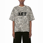 Jag Leopard Print Boxy T-Shirt Studio Ruban — model front