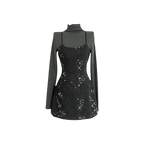 Lily embellished mini dress Studio Ruban — back view