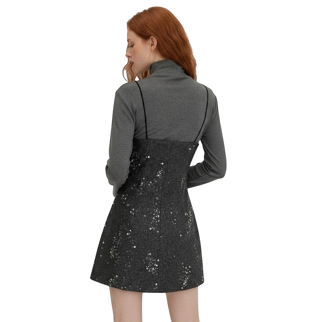 Lily sequin mini dress Studio Ruban — on model